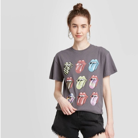 the Rolling Stones Tops - Women's Rolling Stones Short Sleeve